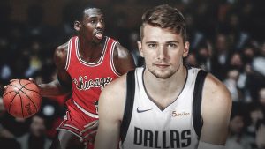 Luka Doncic, Dallas Mavericks, has tied Michael Jordan's (Chicago Bulls) record for most consecutive games with 20 points, 5 rebounds, and 5 assists (18).