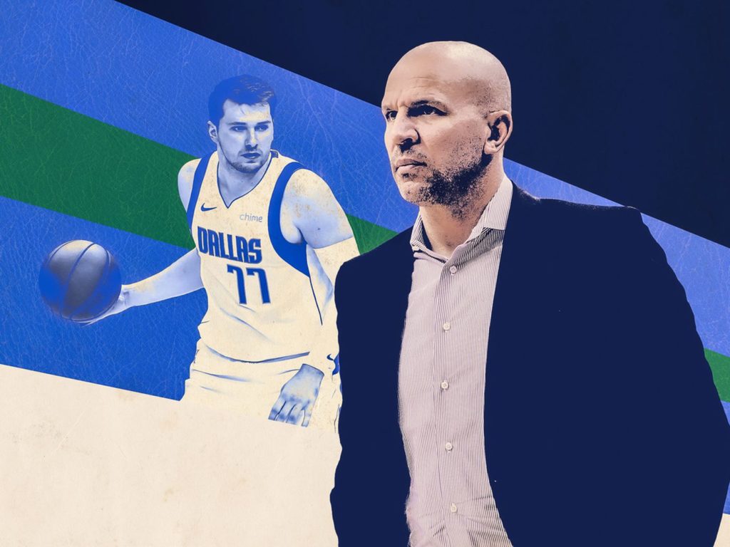 Jason Kidd and Luka Doncic